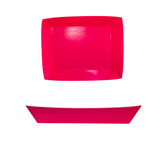 BANDEJA RECTANGULAR FUCSIA X2